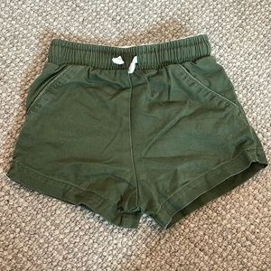 3/4 Cadet Army Green shorts